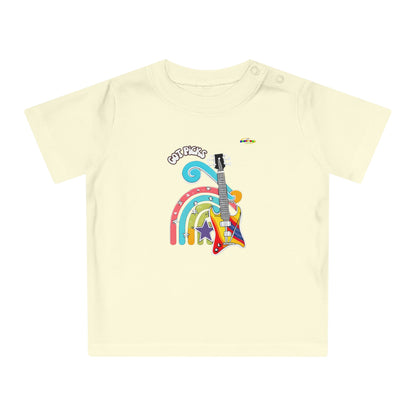 Got Picks cute rainbow guitar logo Fleece Baby T-Shirt-MyBrightSideClothing