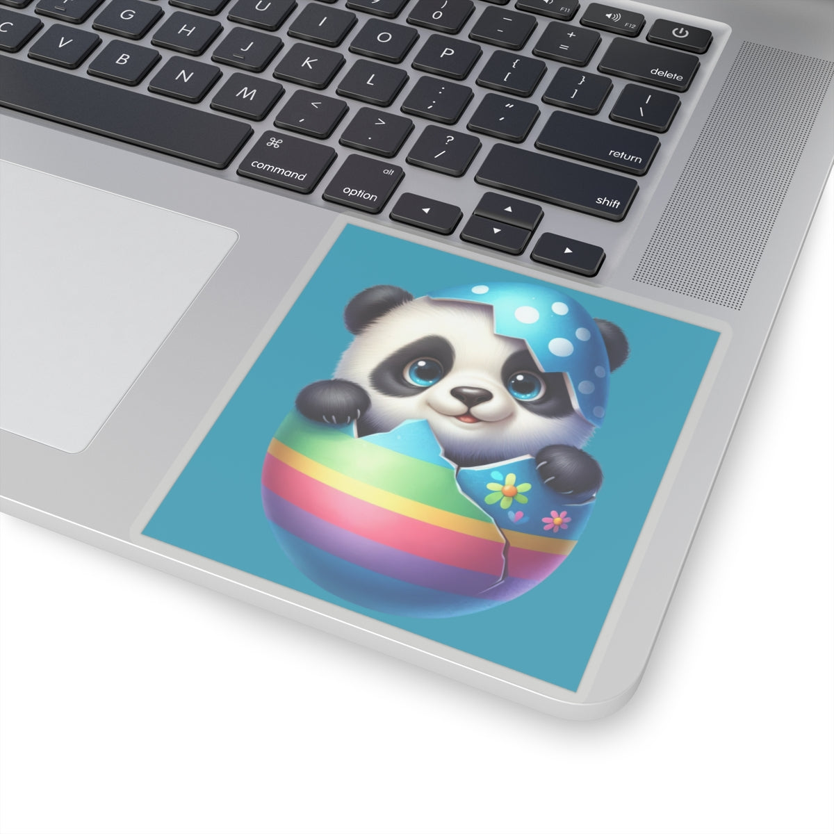 Cute and Sweet Little Panda Easter Egg -Kiss-Cut Sticker-My Bright Side Clothing