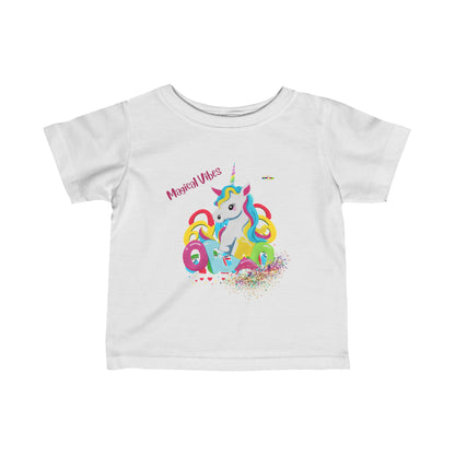 Cute Unicorn Graphic Infant Fine Jersey Tee-My Bright Side Clothing