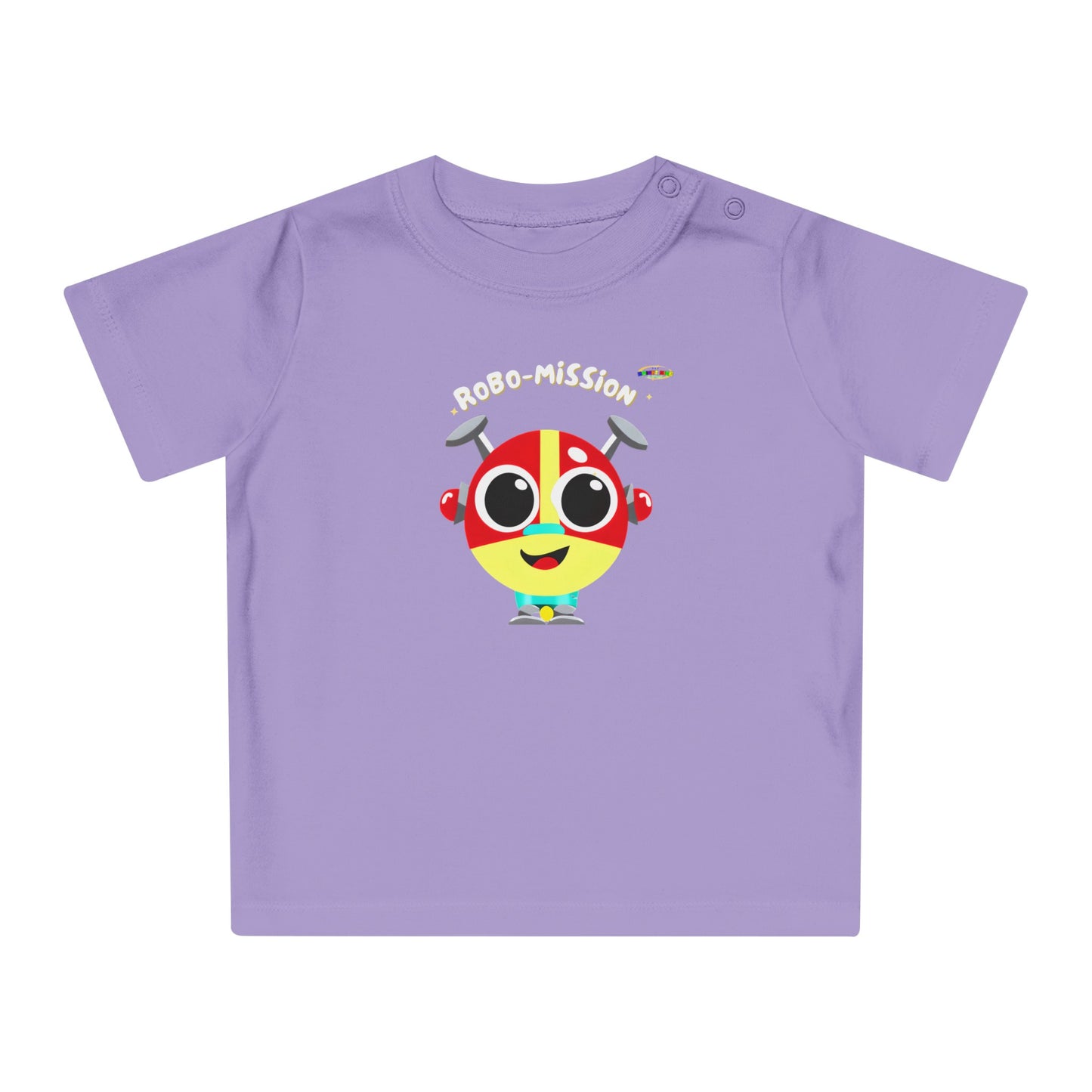 Cute little Robo Mission Robot Logo Baby T-Shirt -MyBrightSideClothing