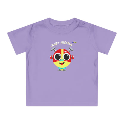 Cute little Robo Mission Robot Logo Baby T-Shirt -MyBrightSideClothing