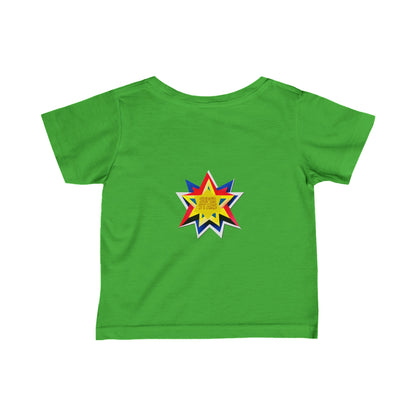 Cute Super Hero Super Stars Logo infant Fine Jersey Tee-My Bright Side Clothing