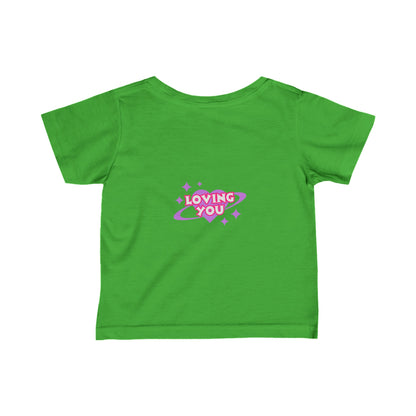 Cute Loving me Loving You Heart Unicorn  Infant Fine Jersey Tee-My Bright Side Clothing