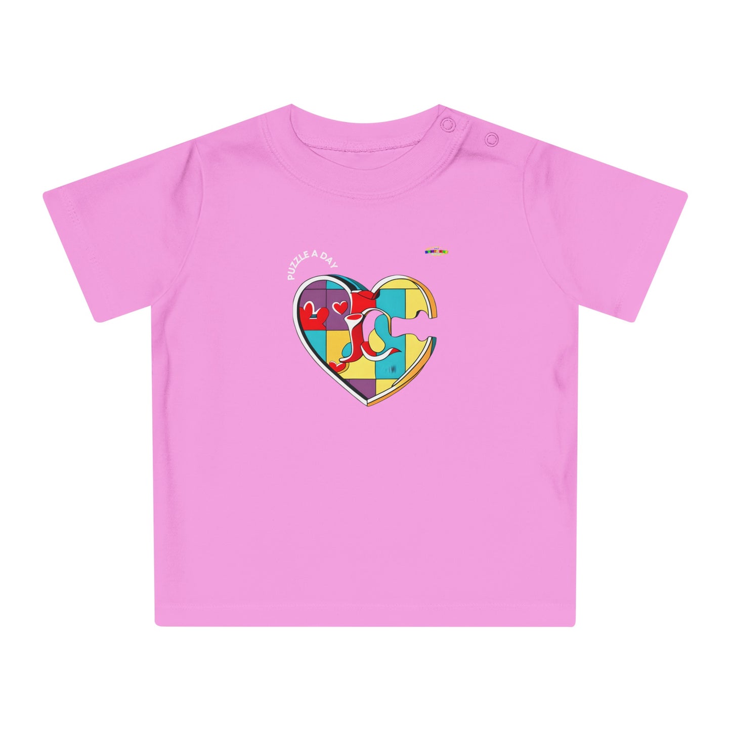 Cute Rainbow Heart Logo Baby T-Shirt-My Bright Side Clothing