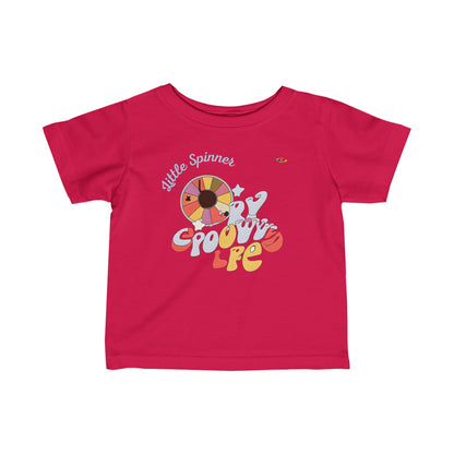 Little Spinner Cute groovy music record Logo Infant Fine Jersey Tee-MyBrightSideClothing