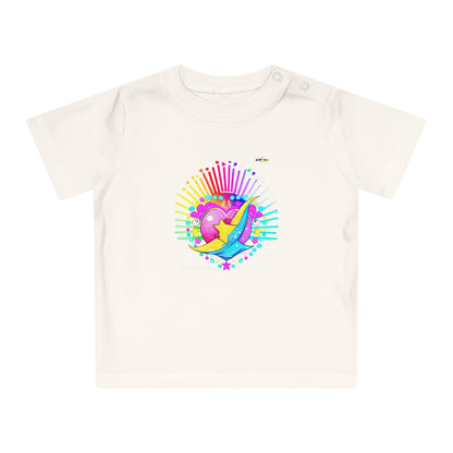 Cute Pastel Sending Love Heart Rainbow Baby T-Shirt-My Bright Side Clothing