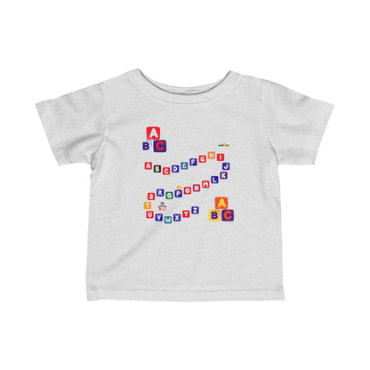 Cute Alphabet maze Infant Fine Jersey Tee-My Bright Side Clothing