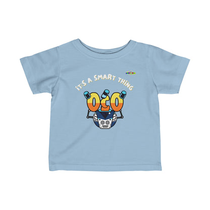 Its a Smart Thing robot  Logo Infant Fine Jersey Tee-MyBrightSideClothing