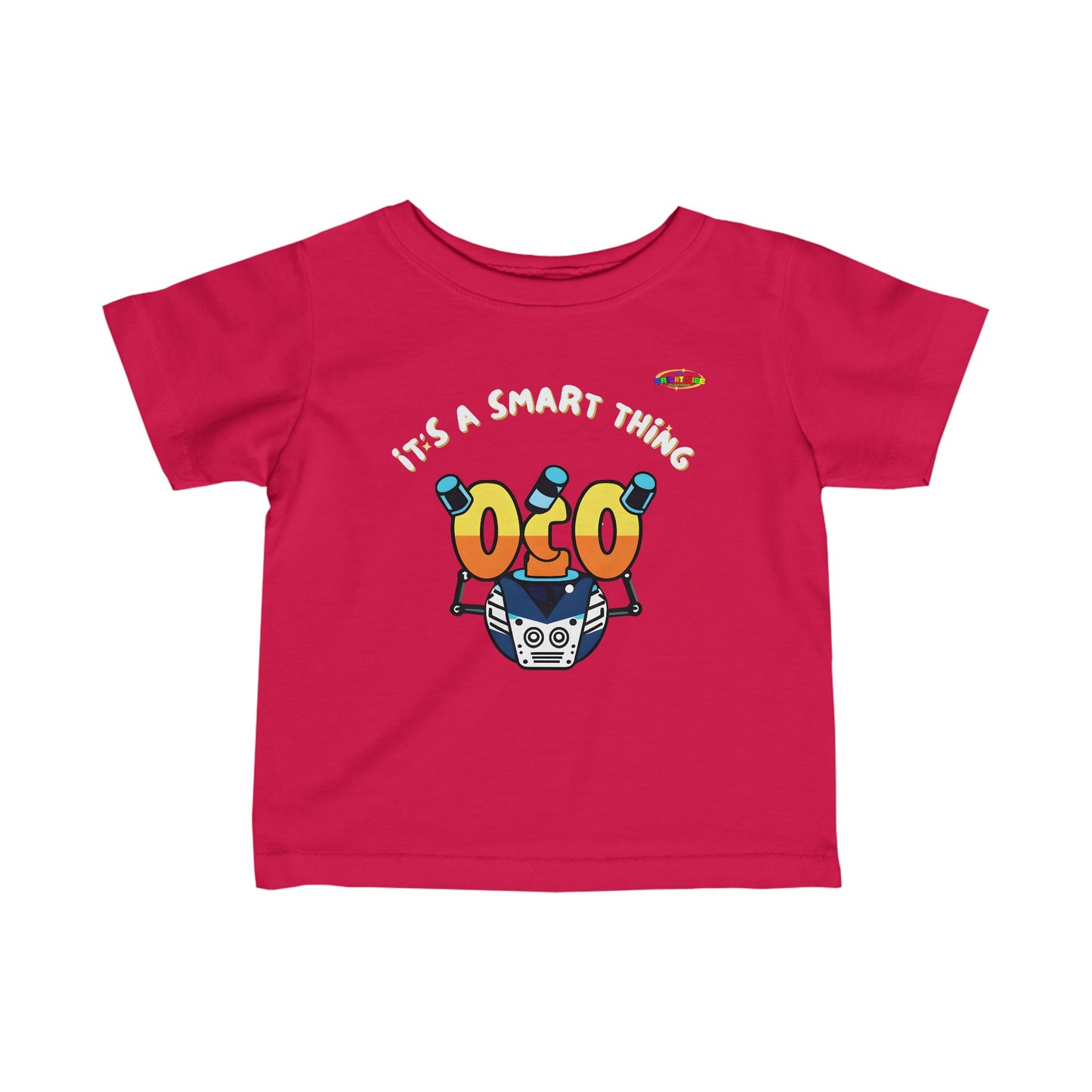 Its a Smart Thing robot  Logo Infant Fine Jersey Tee-MyBrightSideClothing