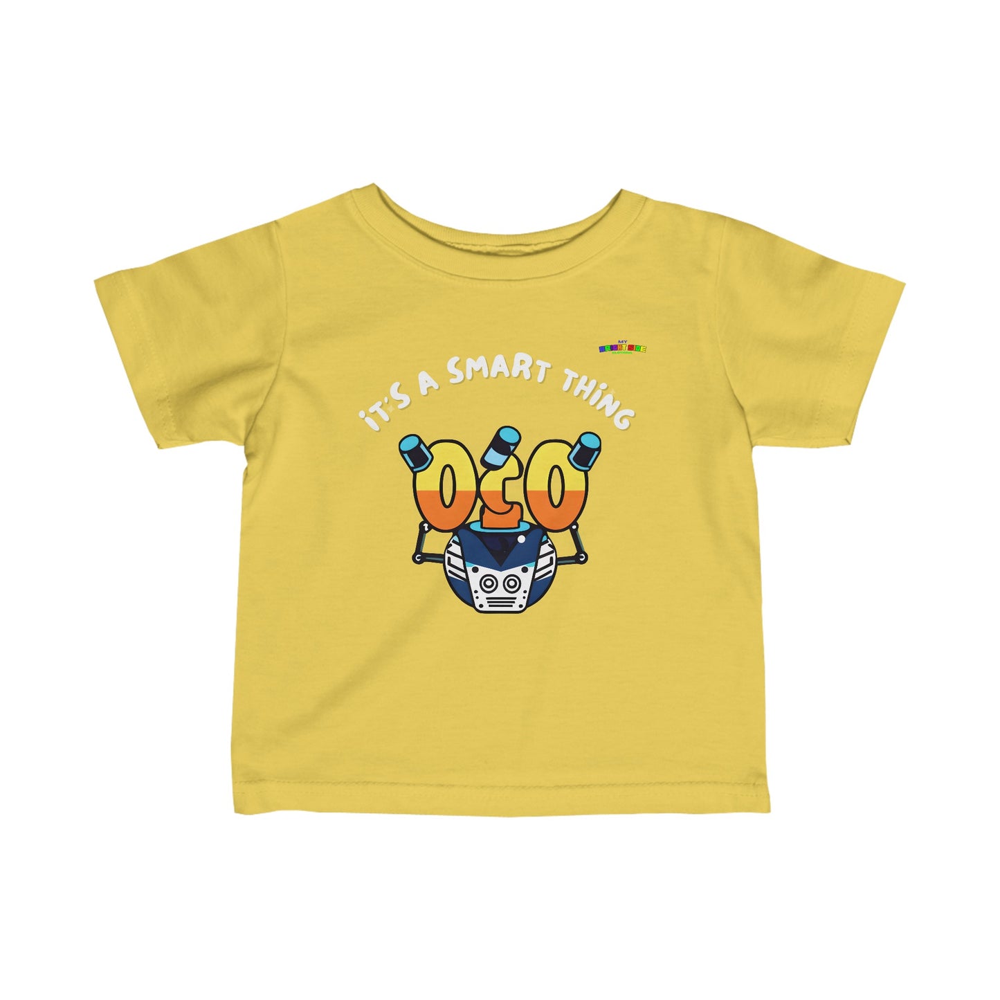 Its a Smart Thing robot  Logo Infant Fine Jersey Tee-MyBrightSideClothing