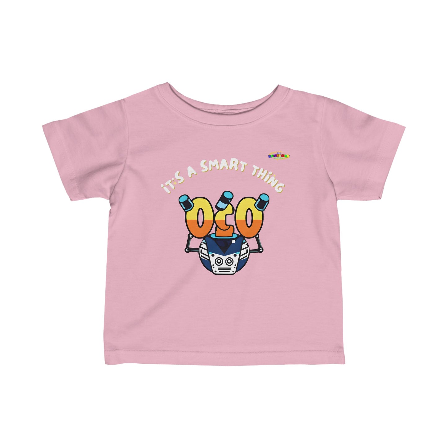 Its a Smart Thing robot  Logo Infant Fine Jersey Tee-MyBrightSideClothing