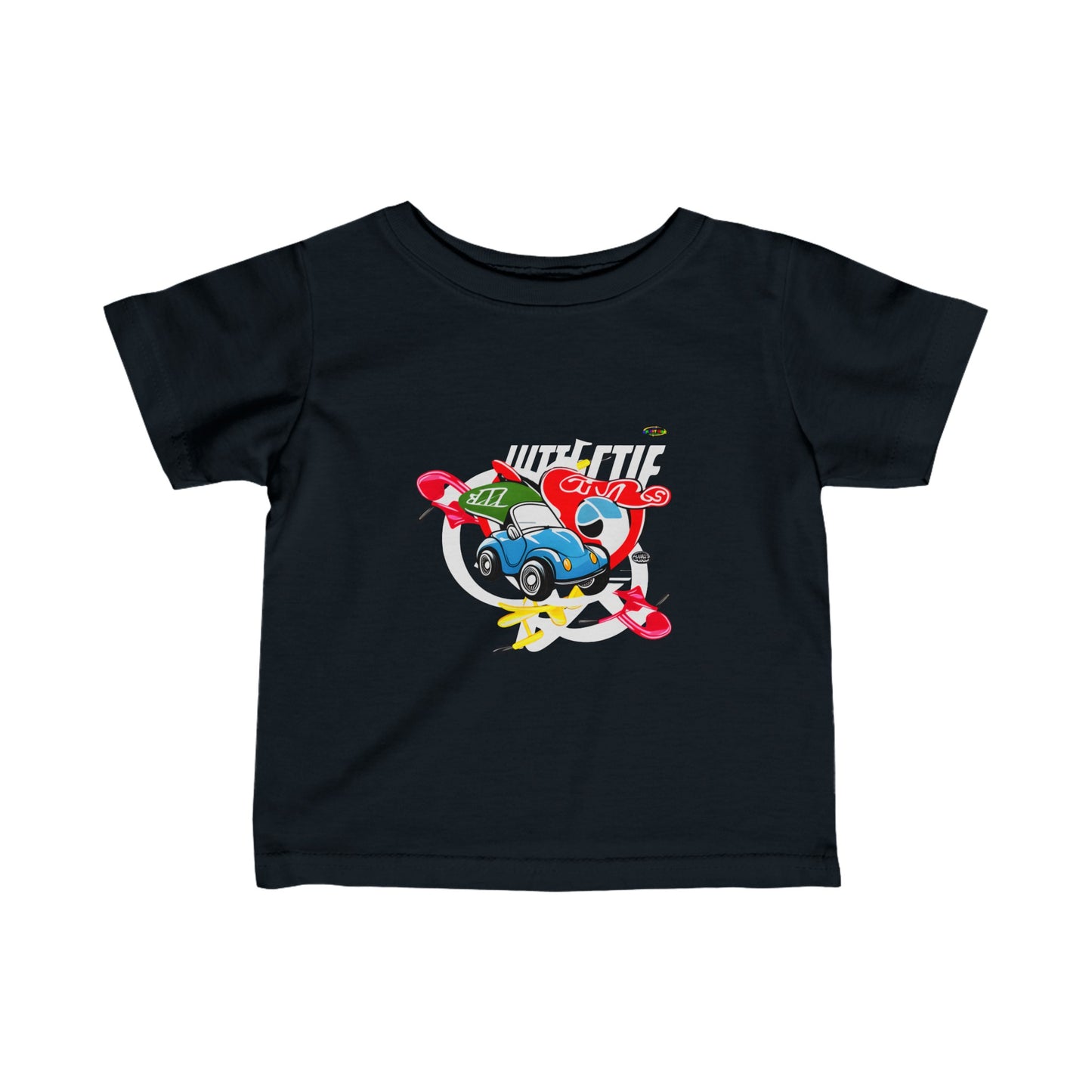 Cute Little Race Cars Logo Infant Fine Jersey Tee-My Bright Side Clothing