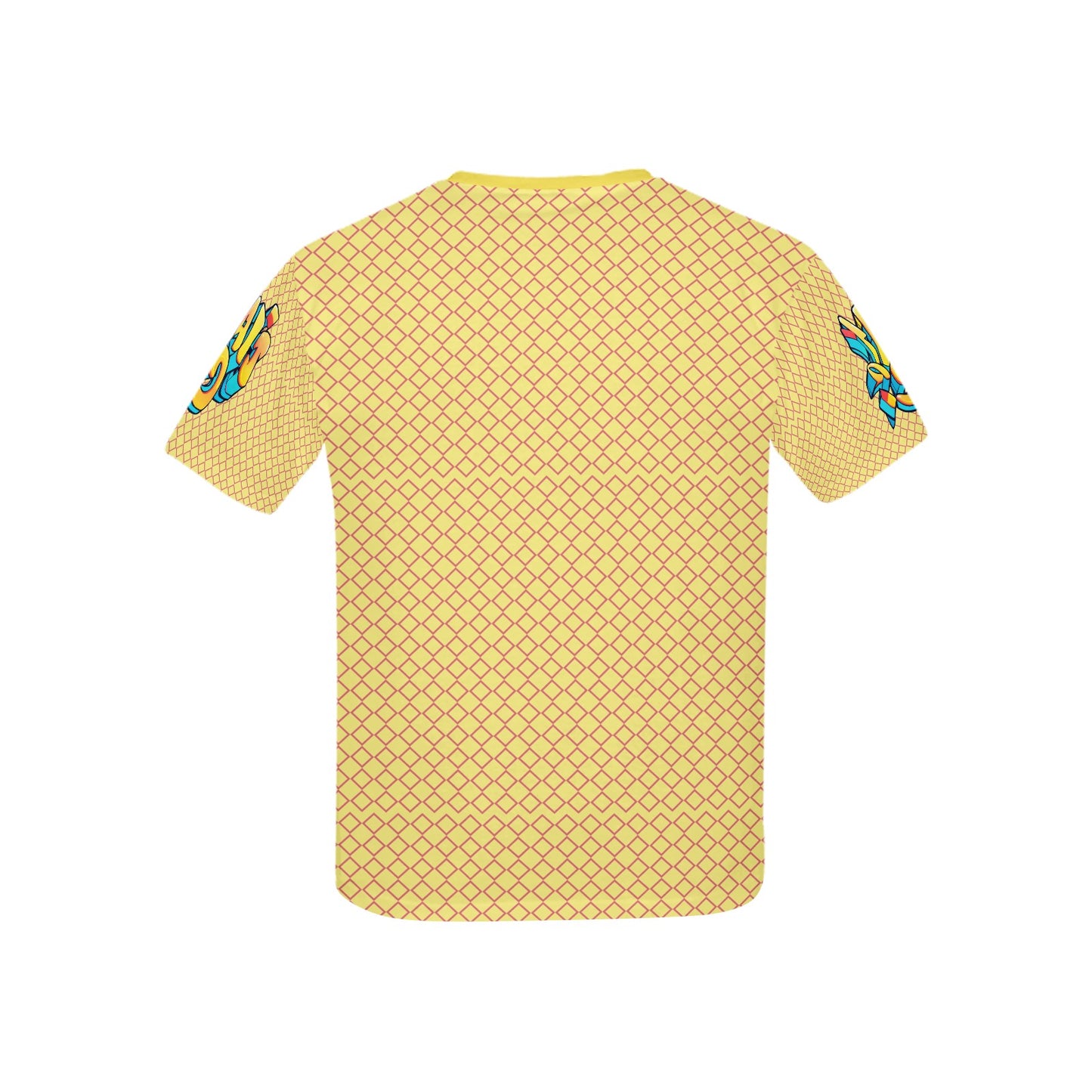 Yellow Fun Alphabet Graffiti Pattern Children's T-shirt-My Bright Side Clothing