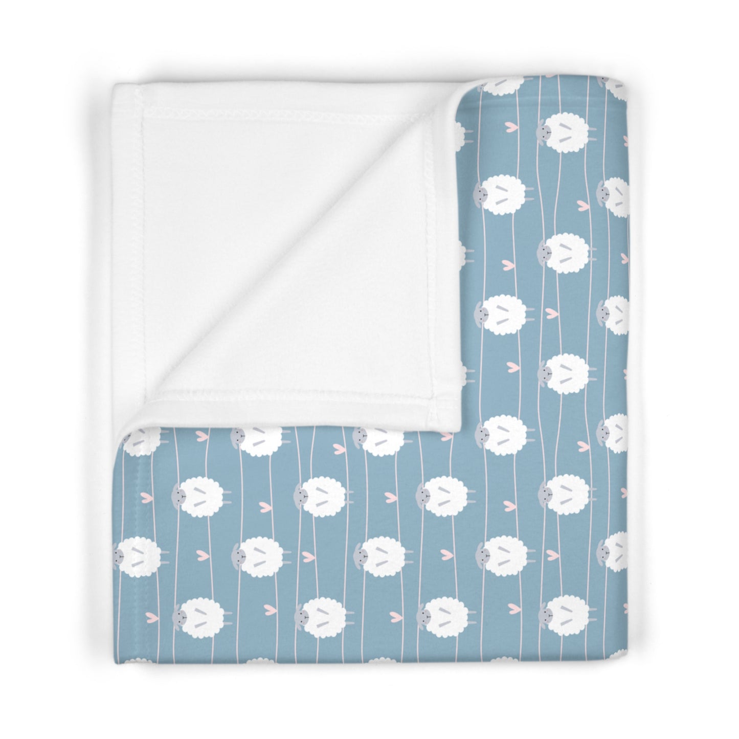 Cute Sheep Pattern Soft Fleece Baby Blanket--My Bright Side Clothing