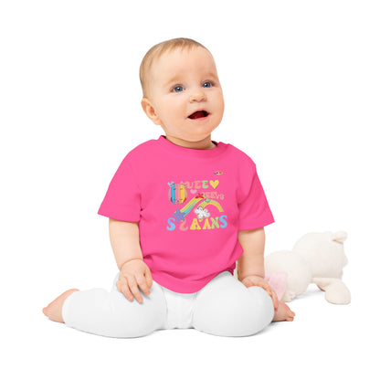 Groovy Rainbow Music Logo Baby T-Shirt--My Bright Side Clothing