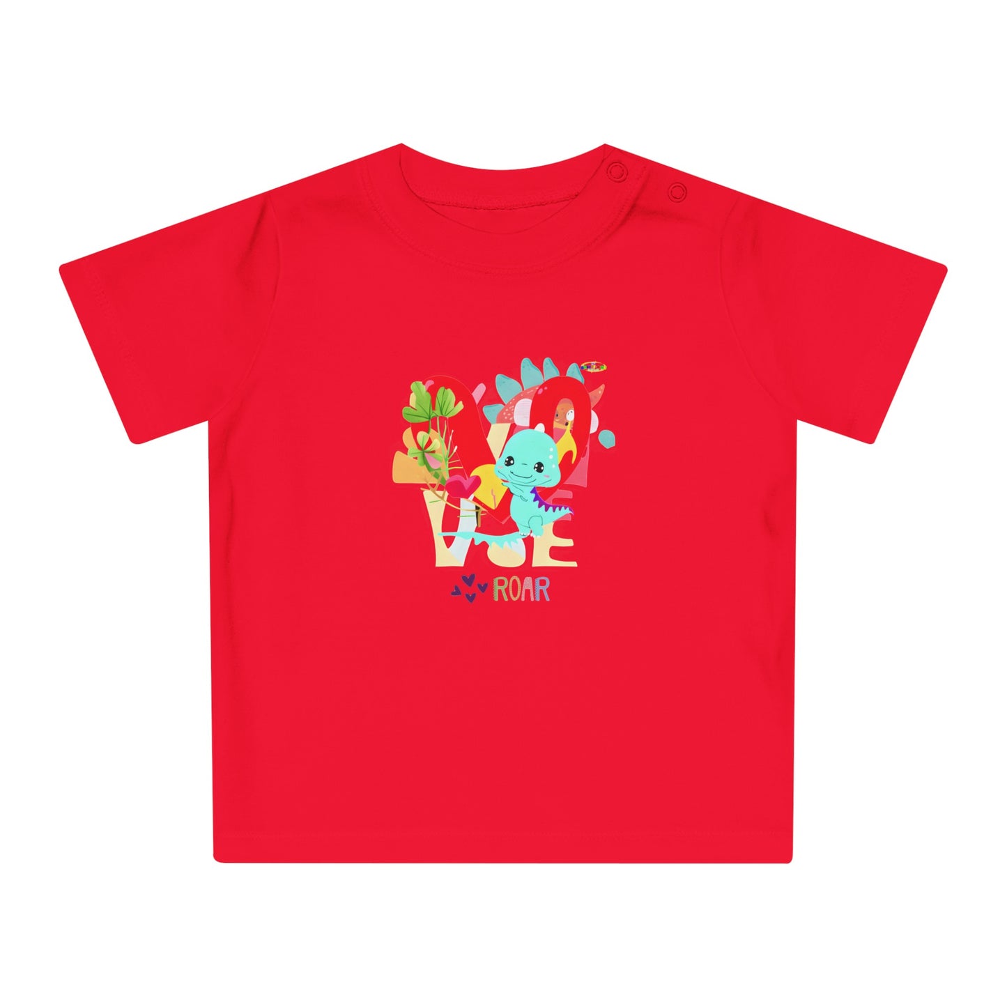 Cute roar-ing love baby dino graphic Baby T-Shirt--My Bright Side Clothing