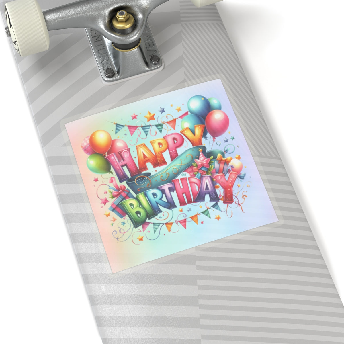 Happy Birthday Kiss-Cut Sticker-My Bright Side Clothing