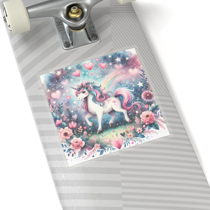 Magical Unicorn Love Kiss-Cut Sticker-My Bright Side Clothing