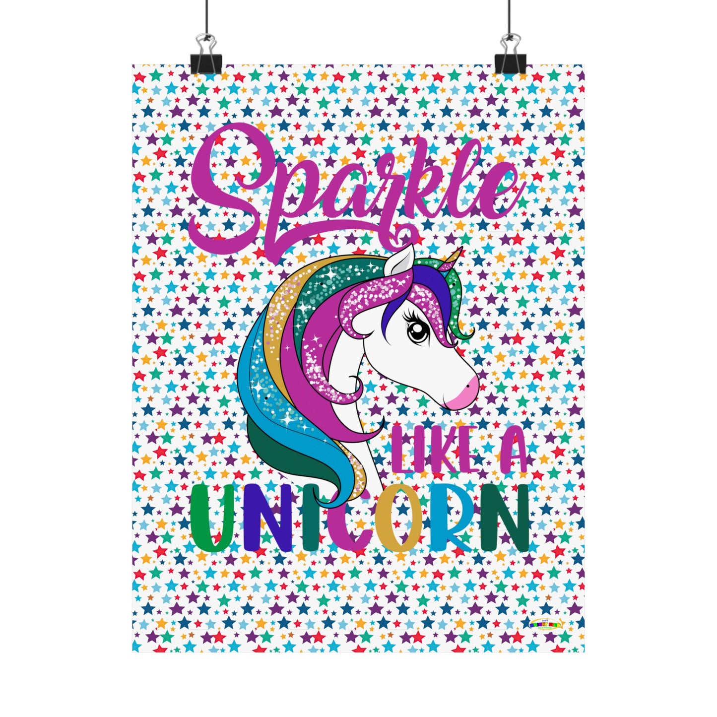 Sparkle Like A Unicorn Matte Vertical Poster-My Bright Side Clothing