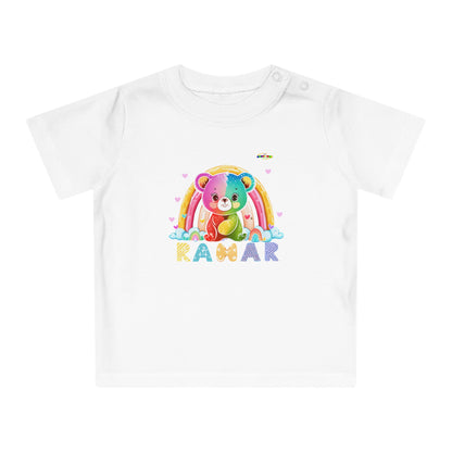 Cute Rainbow Teddy Bear Baby T-Shirt--My Bright Side Clothing