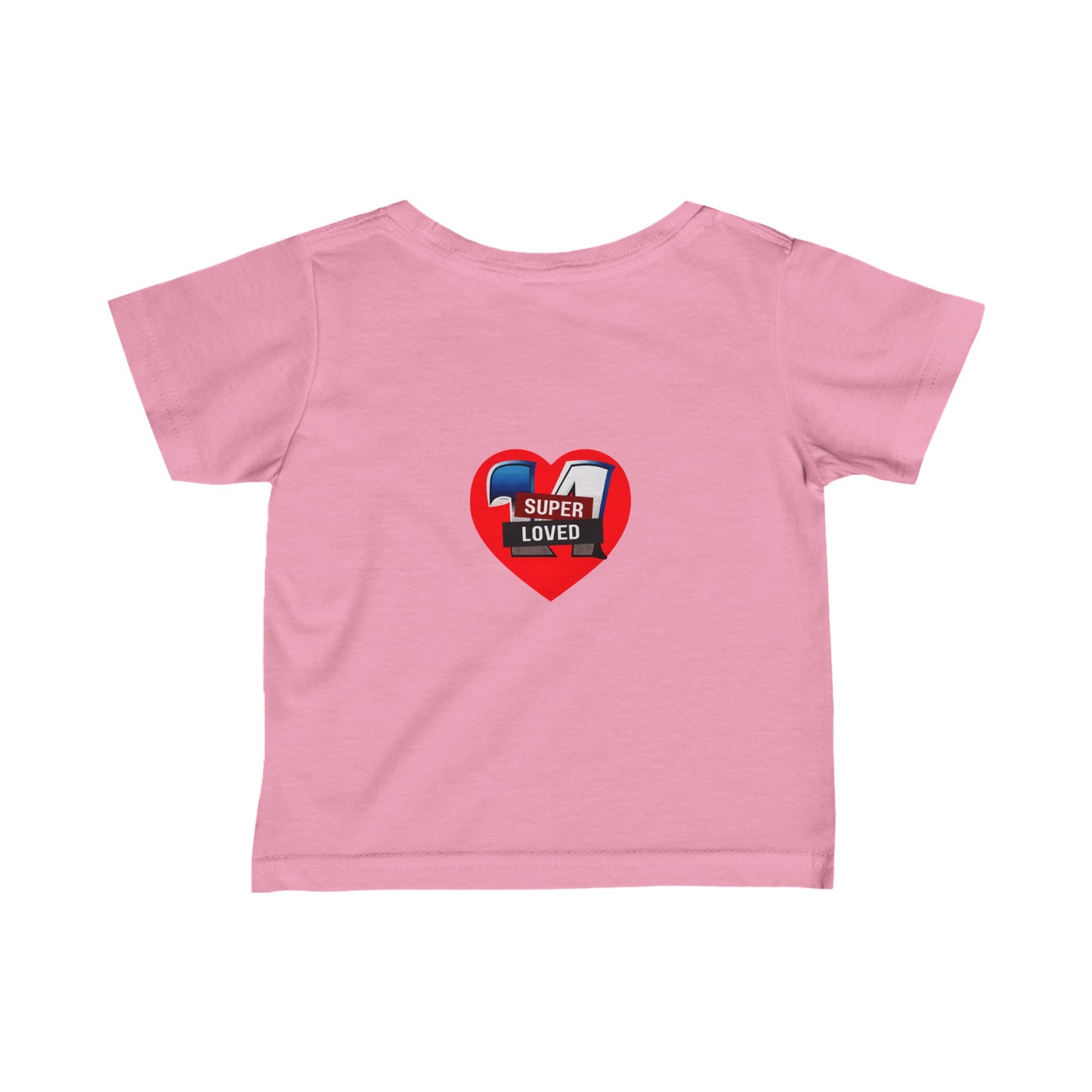 Super Loved Super Hero Heart Logo Infant Fine Jersey Tee-My Bright Side Clothing