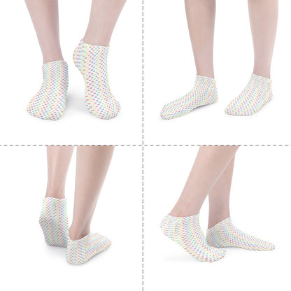 Pastel Rainbow Heart Pattern Children's Comfortable Socks -5 Pairs -MyBrightSideClothing