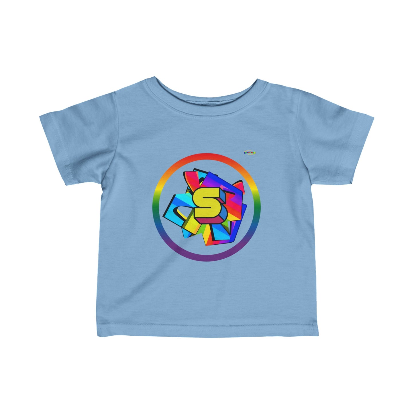 Cute Rainbow Super Hero Logo Infant Fine Jersey Tee--My Bright Side Clothing