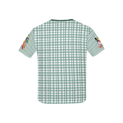 Retro Checkered Pattern and Logo Children's T-shirt -My Bright Side Clothing