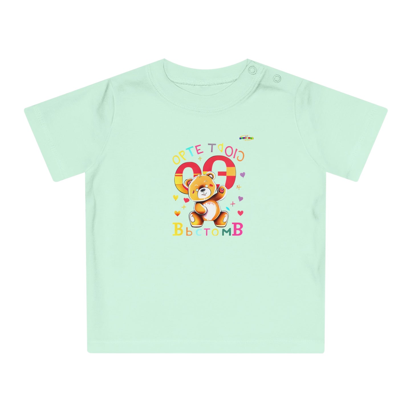 Cute Baby Spelling Bear Baby T-Shirt-My Bright Side Clothing