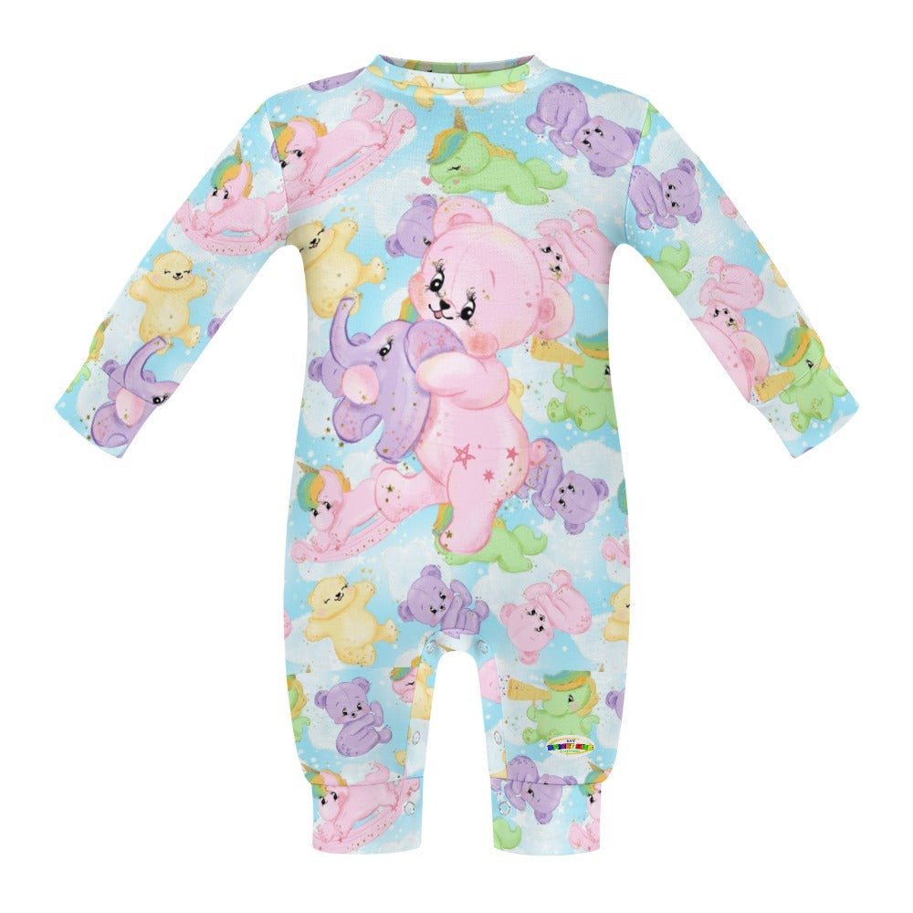 Cute Pastel Rainbow Bears Baby Romper- My Bright Side Clothing