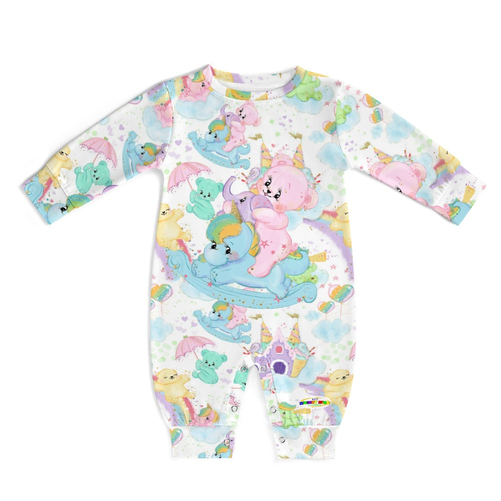 Cute Pastel Rainbow Bears Baby Romper- My Bright Side Clothing