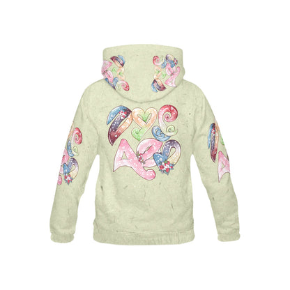 Beautiful Pastel Green Garden of kindness Graphic-Children's Hoodie-My Bright Side Clothing