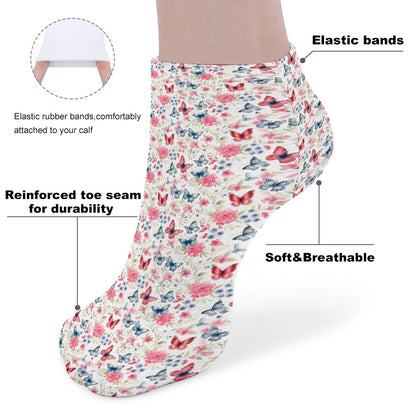 Beautiful Butterfly Pattern Children's Comfortable Socks -5 Pairs -MyBrightSideClothing