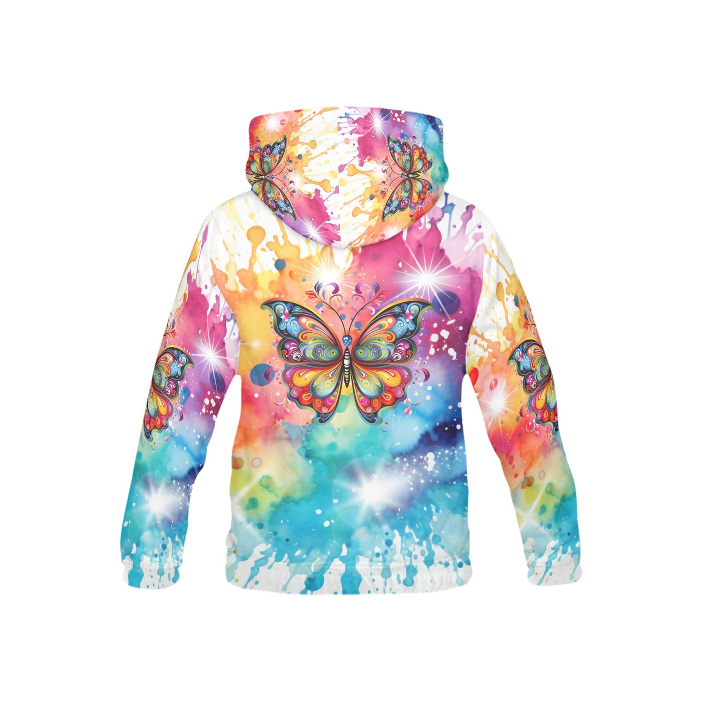 Beautiful Butterfly Abstract Children's Hoodie-My Bright Side Clothing