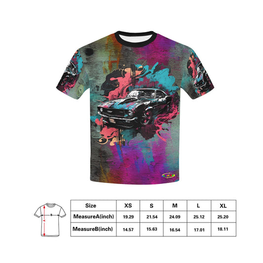 Vintage Sports Racing Car Children's T'shirt -My Bright Side Clothing