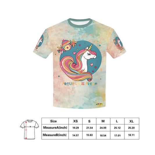 Beautiful Rainbow Watercolour it a sweet life Unicorn Graphic-Children's T-shirt My Bright Side Clothing