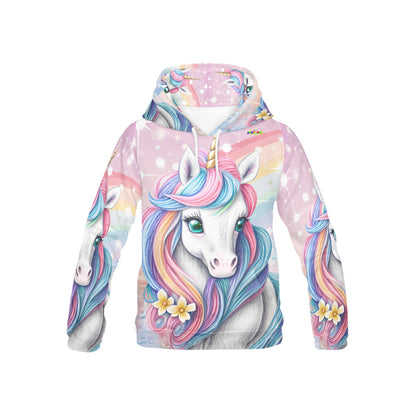 Beautiful Pastel Rainbow Unicorn Children's Hoodie--My Bright Side Clothing