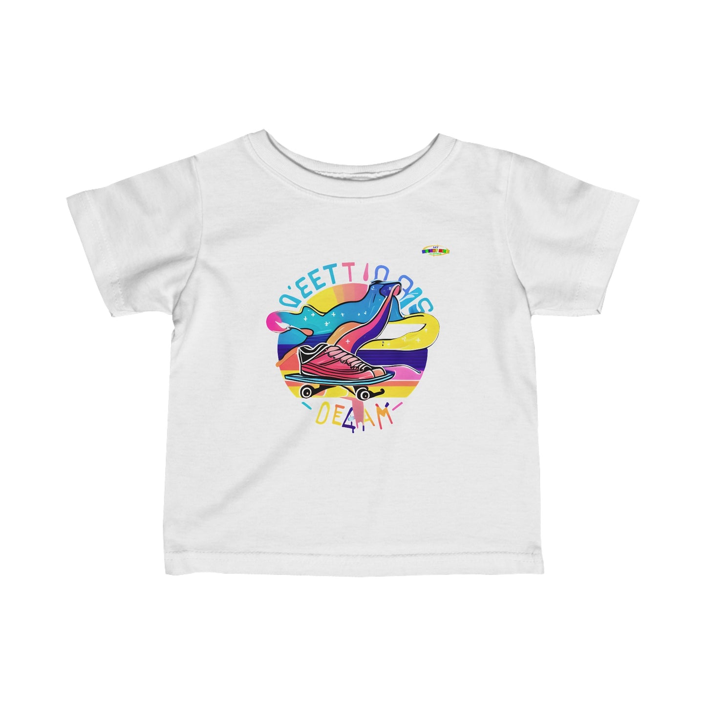 Cute Sweet Groovy skater life Logo Infant Fine Jersey Tee-MyBrightSideClothing