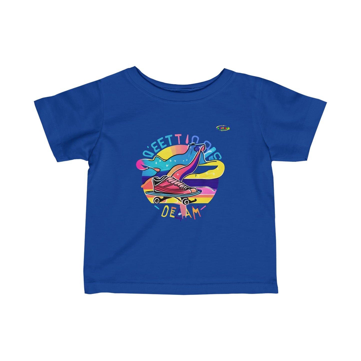 Cute Sweet Groovy skater life Logo Infant Fine Jersey Tee-MyBrightSideClothing