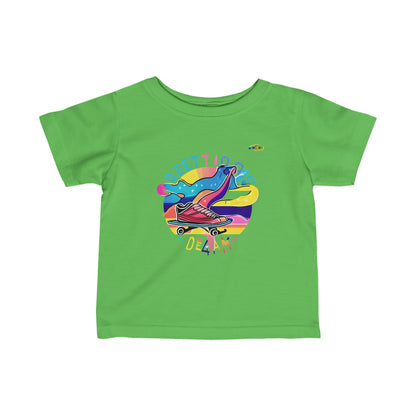 Cute Sweet Groovy skater life Logo Infant Fine Jersey Tee-MyBrightSideClothing