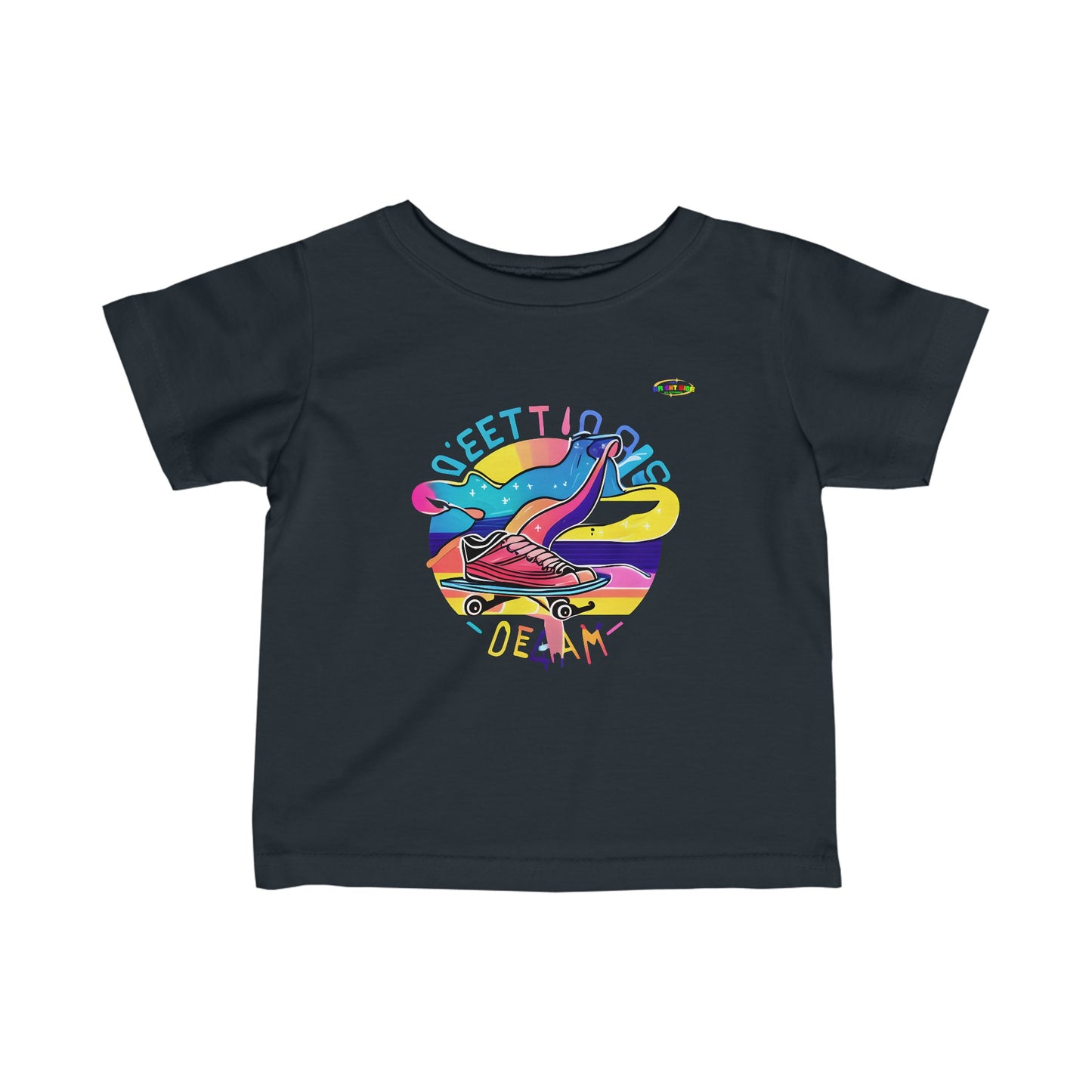 Cute Sweet Groovy skater life Logo Infant Fine Jersey Tee-MyBrightSideClothing