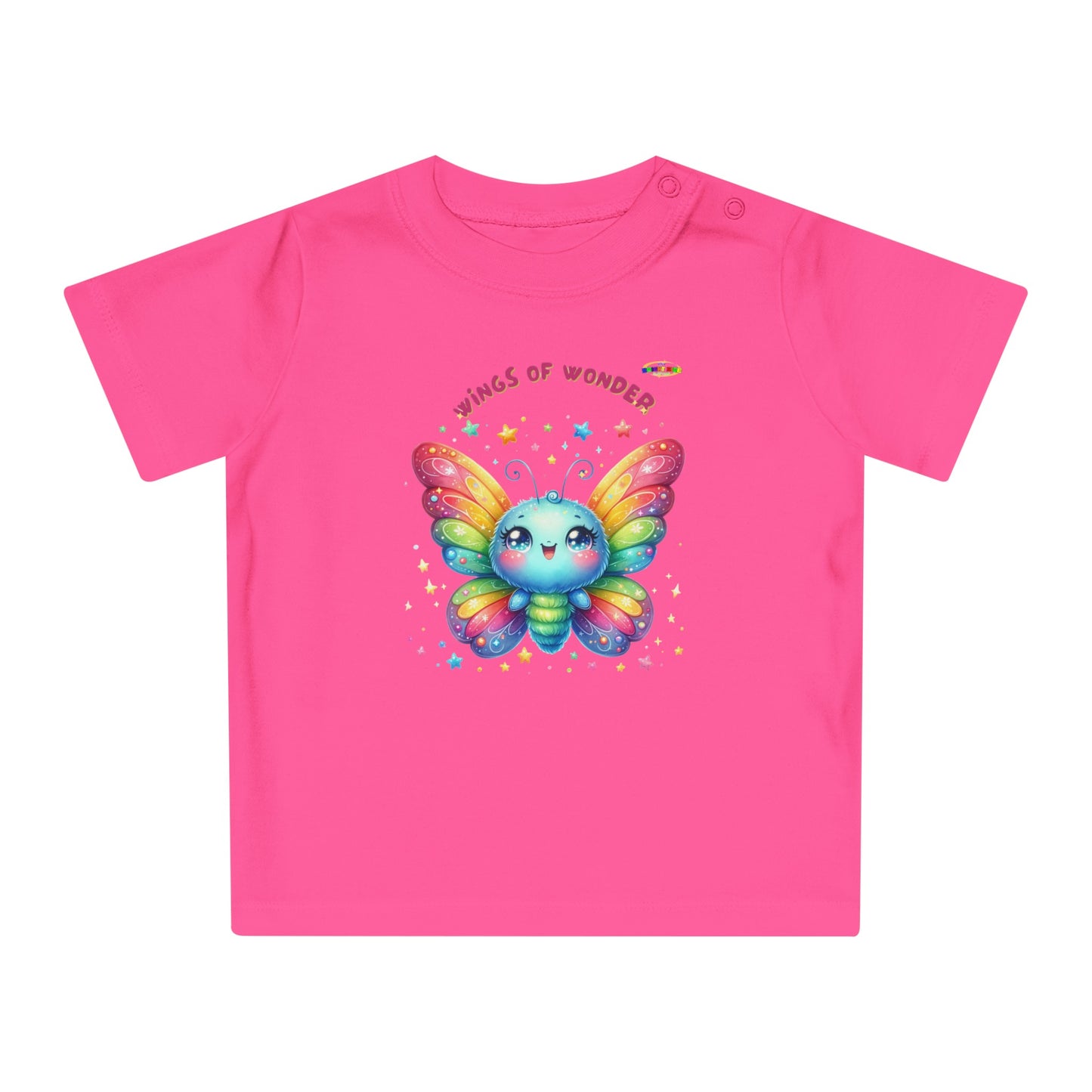 Cute Rainbow Baby Butterfly Graphic Baby T-Shirt--My Bright Side Clothing