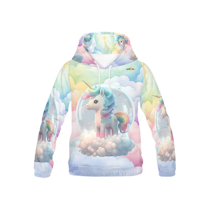 Beautiful Rainbow Pastel Unicorn Children's Hoodie  -My Bright Side Clothing