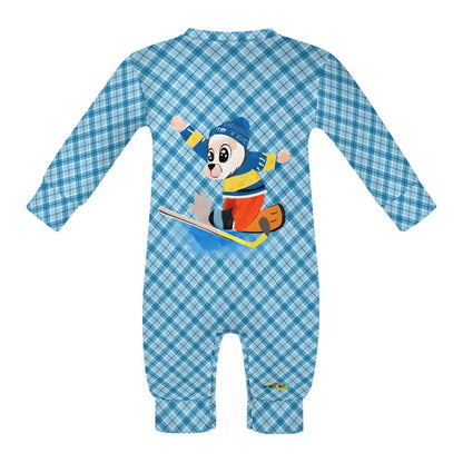 Cute Hockey Goalie Cartoon Bear Baby Romper-My Bright Side Clothing