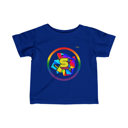 Cute Rainbow Super Hero Logo Infant Fine Jersey Tee--My Bright Side Clothing