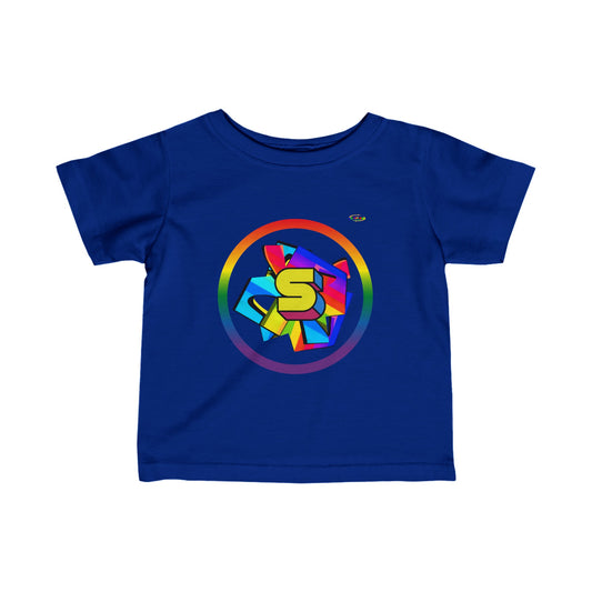 Cute Rainbow Super Hero Logo Infant Fine Jersey Tee--My Bright Side Clothing