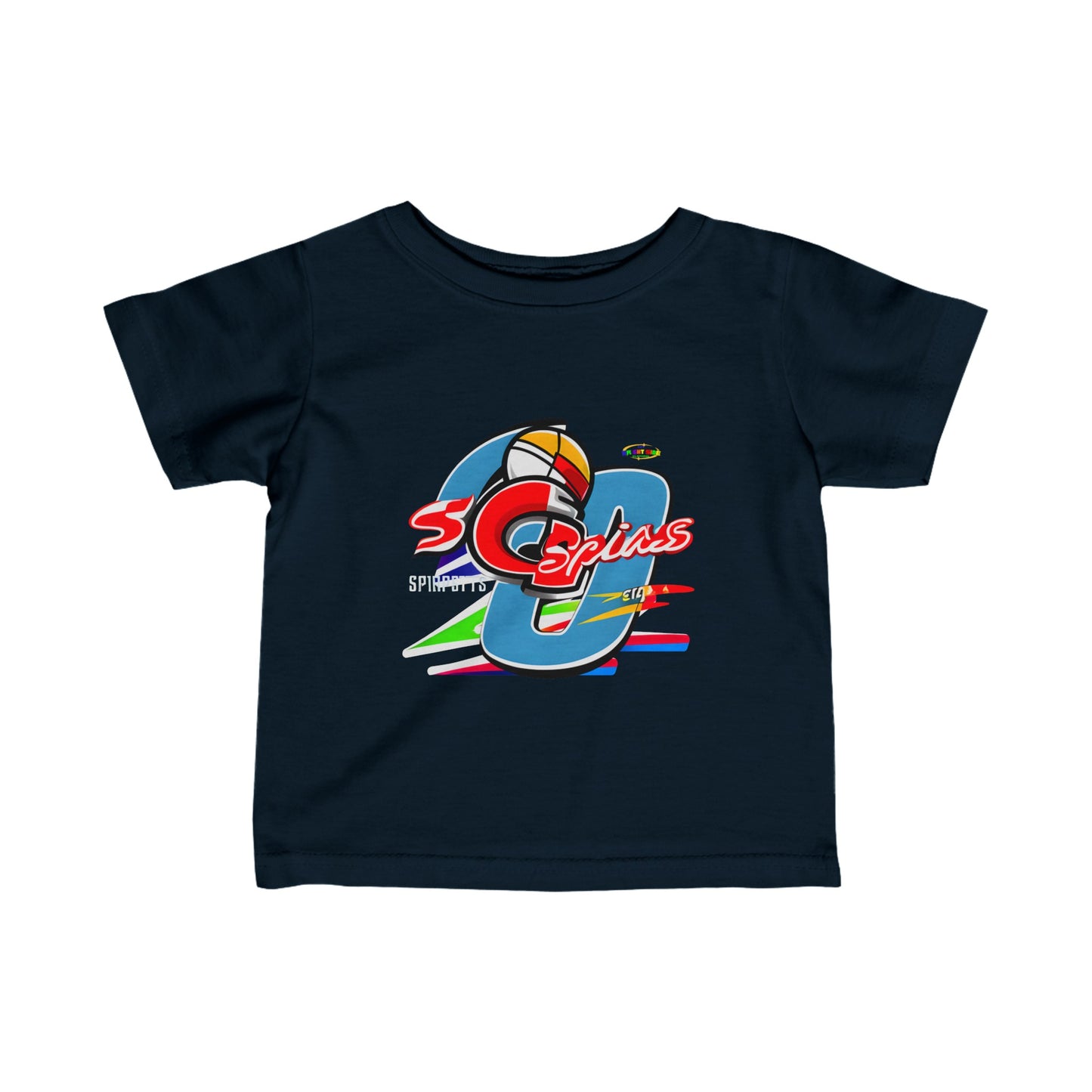 Cute Sports logo Infant Fine Jersey Tee-My Bright Side Clothing