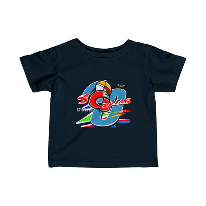 Cute Sports logo Infant Fine Jersey Tee-My Bright Side Clothing