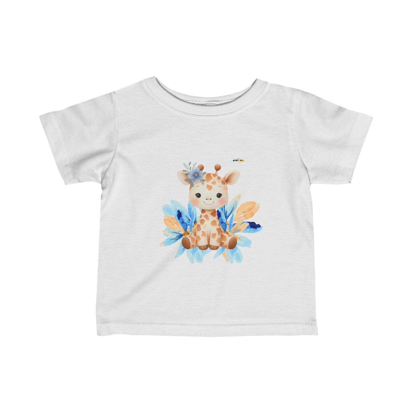 Cute Pastel Baby Giraffe  Infant Fine Jersey Tee-My Bright Side Clothing