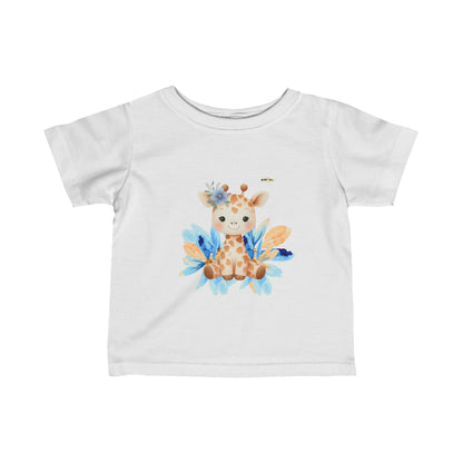 Cute Pastel Baby Giraffe  Infant Fine Jersey Tee-My Bright Side Clothing